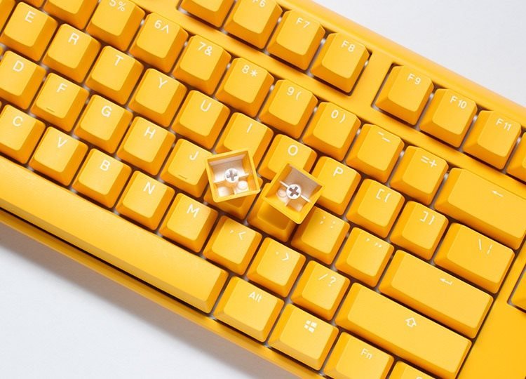Gaming-Tastatur Ducky One 3 Yellow TKL, RGB LED - MX-Silent-Red  - DE Lifestyle
