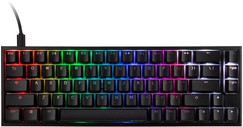 Herná klávesnica Ducky ONE 2 SF Gaming, MX-Speed-Silver, RGB LED – black – US Screen
