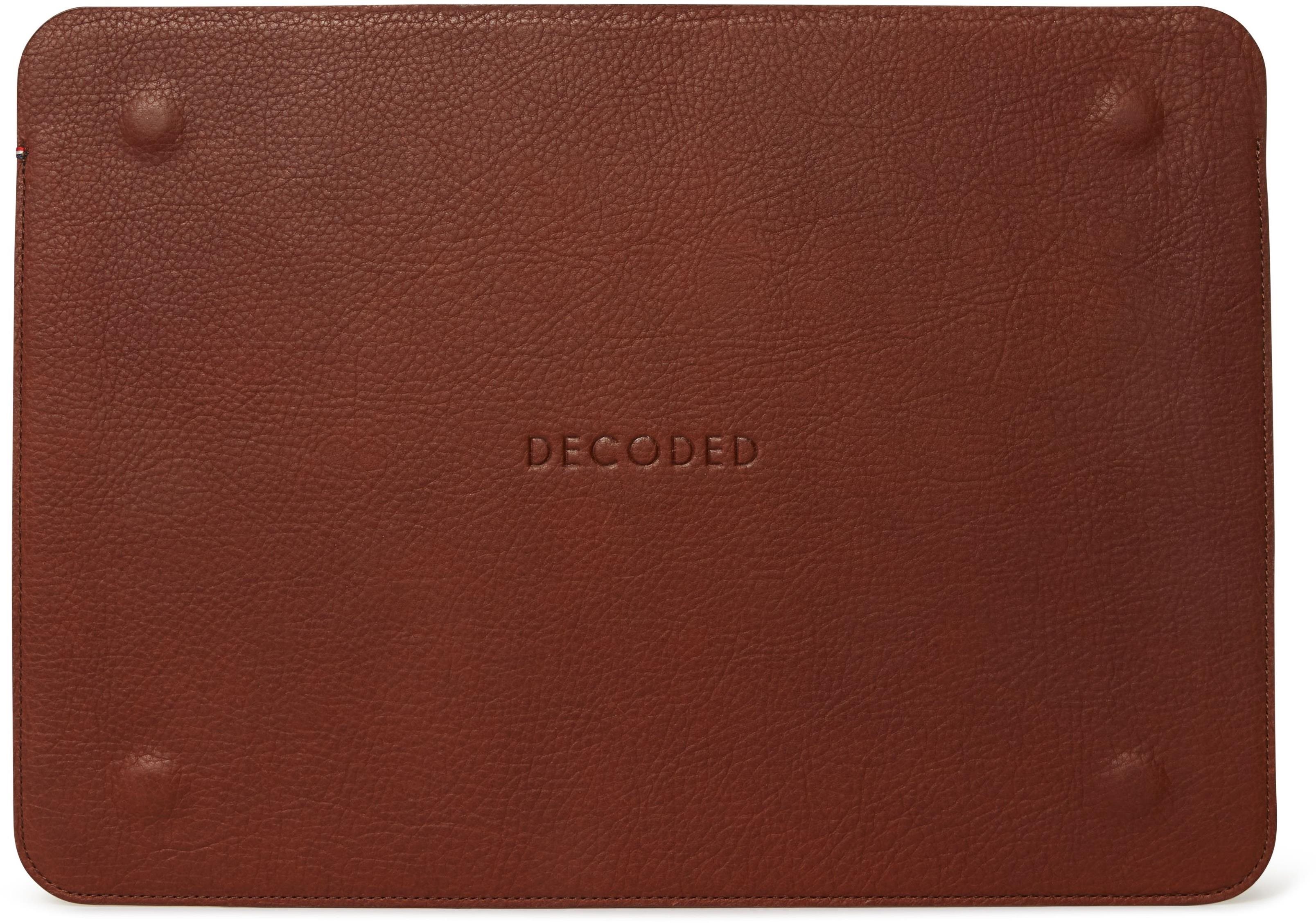 Laptop tok Decoded Leather Sleeve Brown Macbook 13