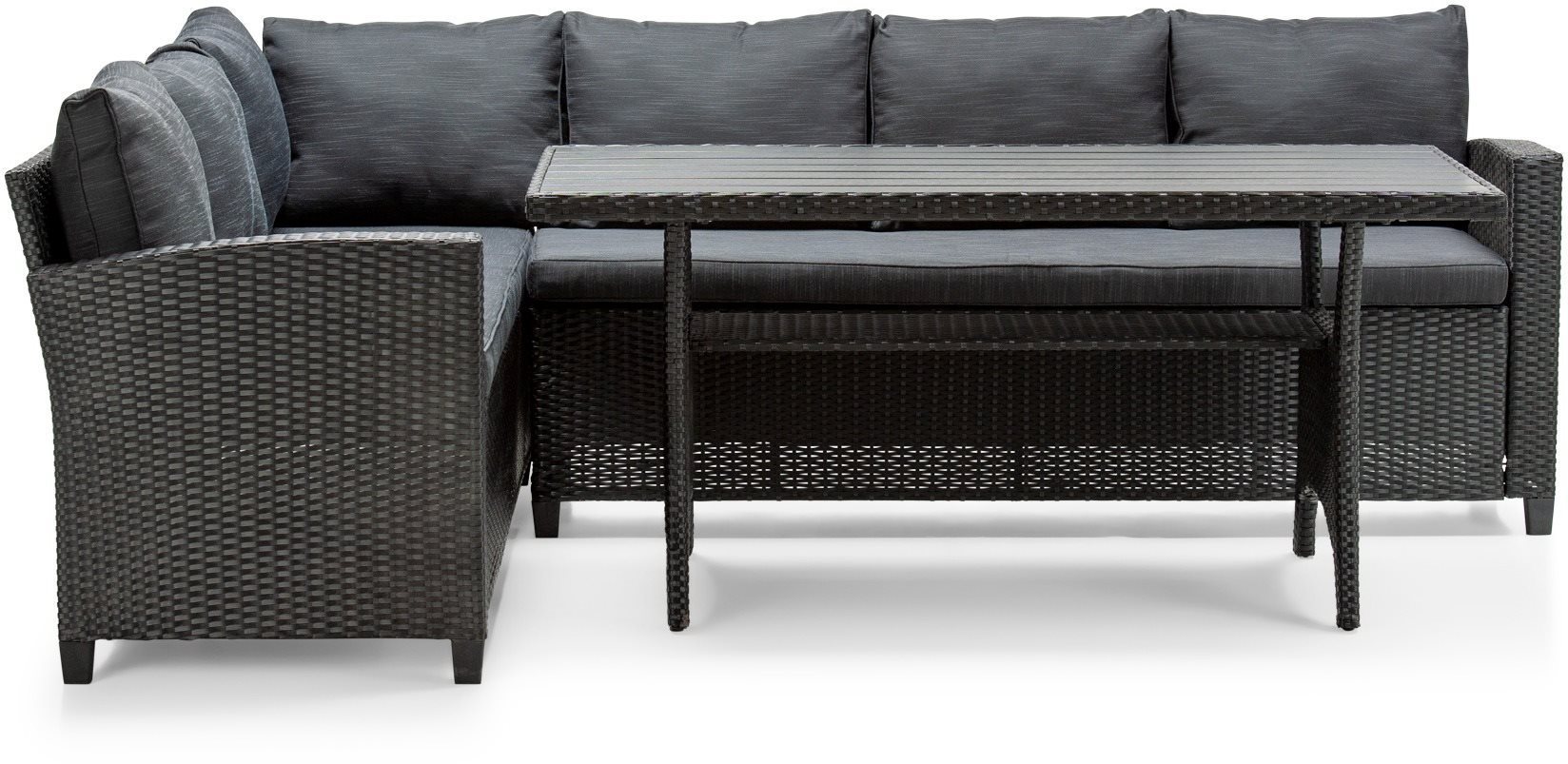 Kerti bútor FAMILY STANDARD Kerti szett antracit 3/3 - asztal 144 cm / doboz 148 cm Képernyő