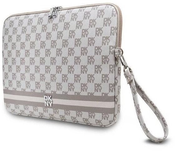 Laptop Case DKNY PU Leather Checkered Pattern and Stripe 13/14