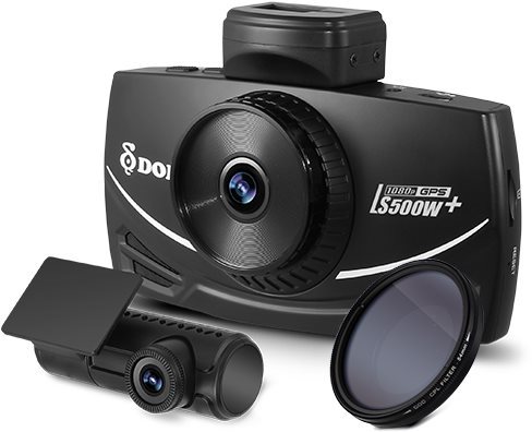 Dash Cam DOD LS500W+ Lateral view