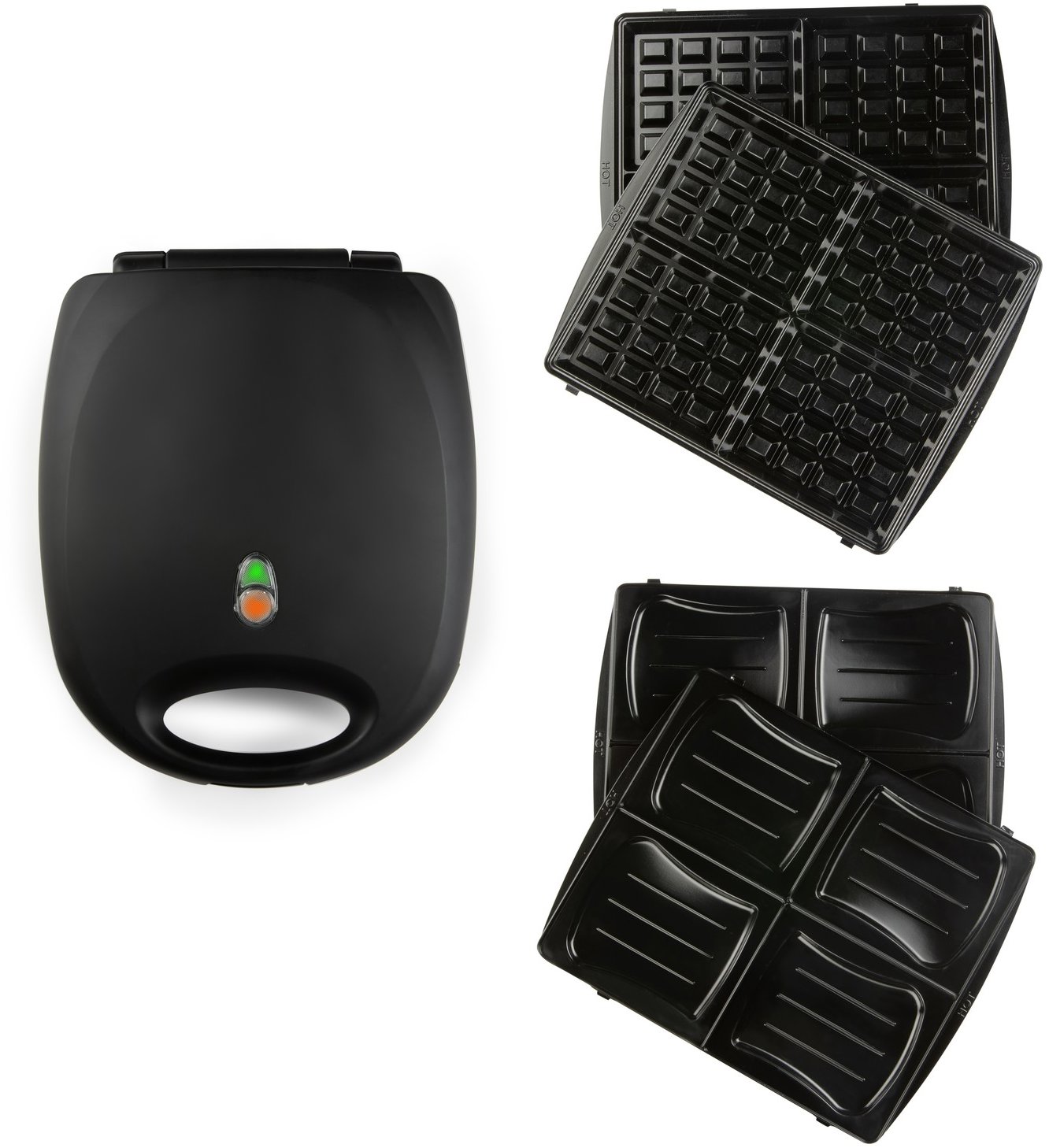 Sandwich Maker DOMO Sandwich maker 2 in 1 for 4 sandwiches / waffles DO9295C ...