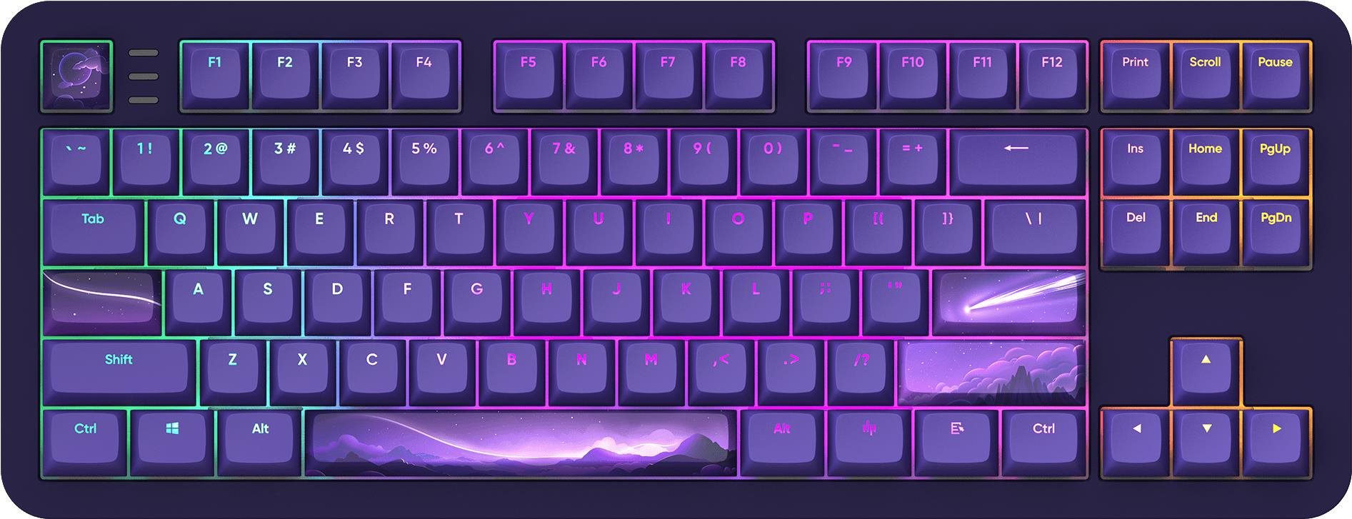 Gaming Keyboard Dark Project ALU Celestial - US ...