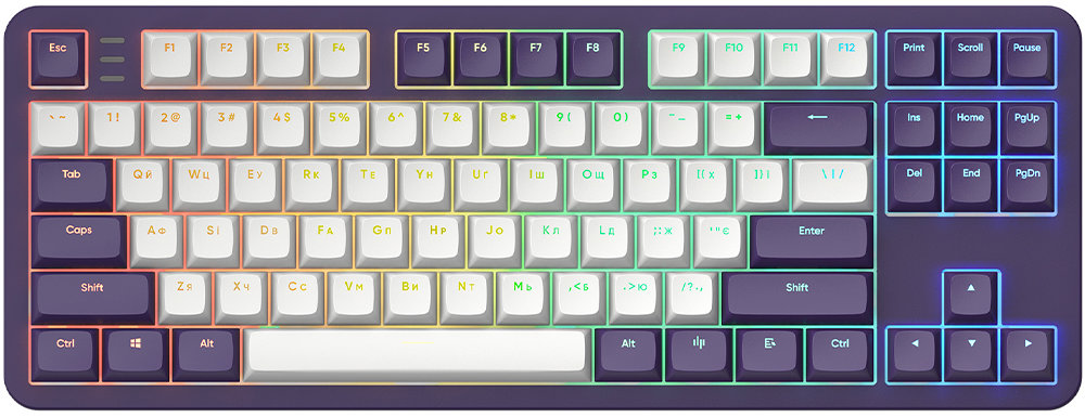 Gaming-Tastatur Dark Project ALU 87A Violet - UA ...