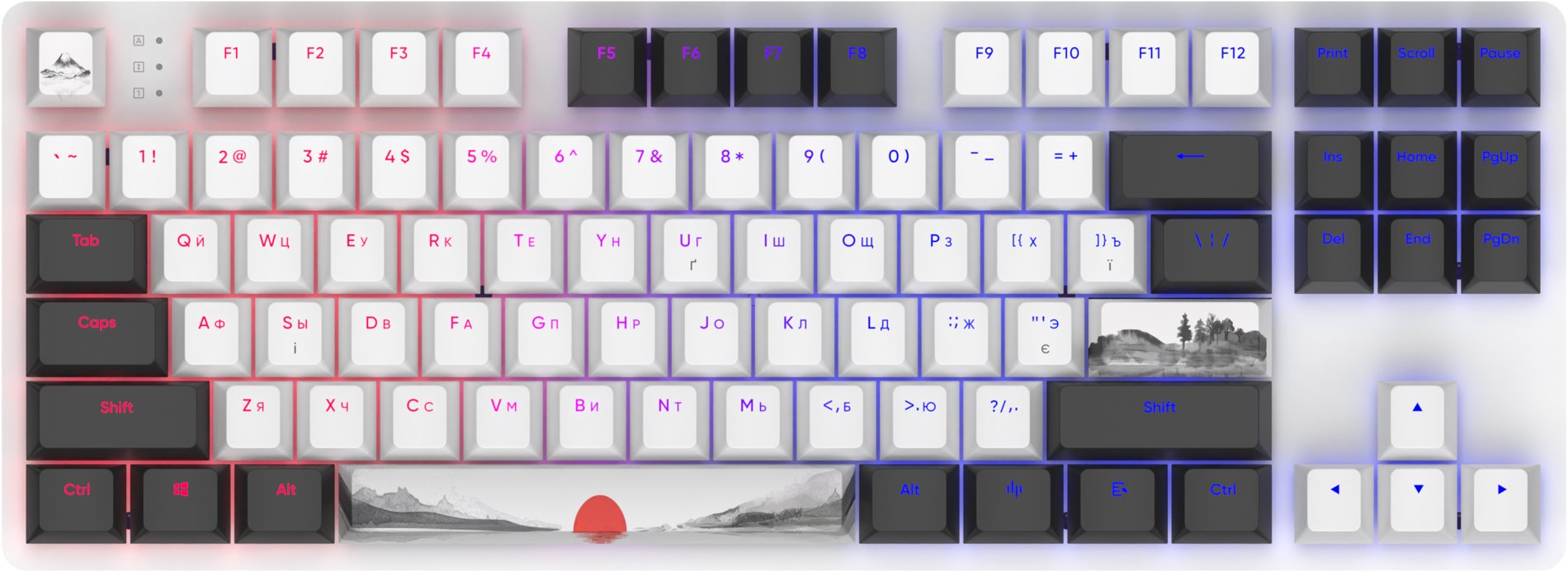 Gaming-Tastatur Dark Project One 87 Fuji UA ...
