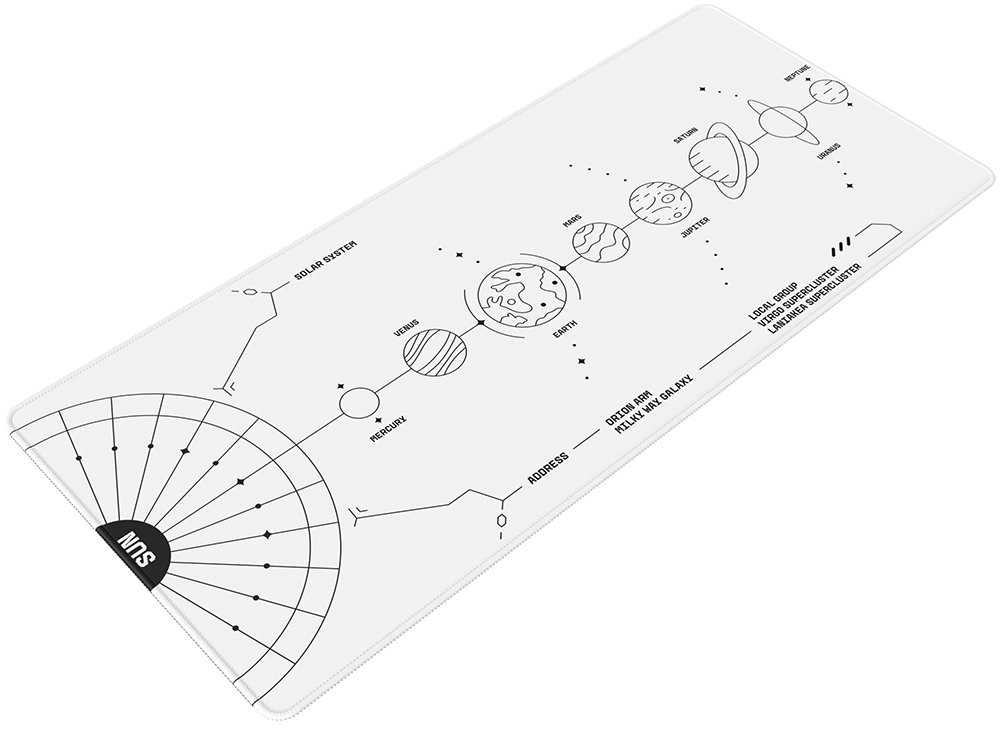 Mouse Pad Dark Project Gaming Mousepad, Terra Nova White, XL ...