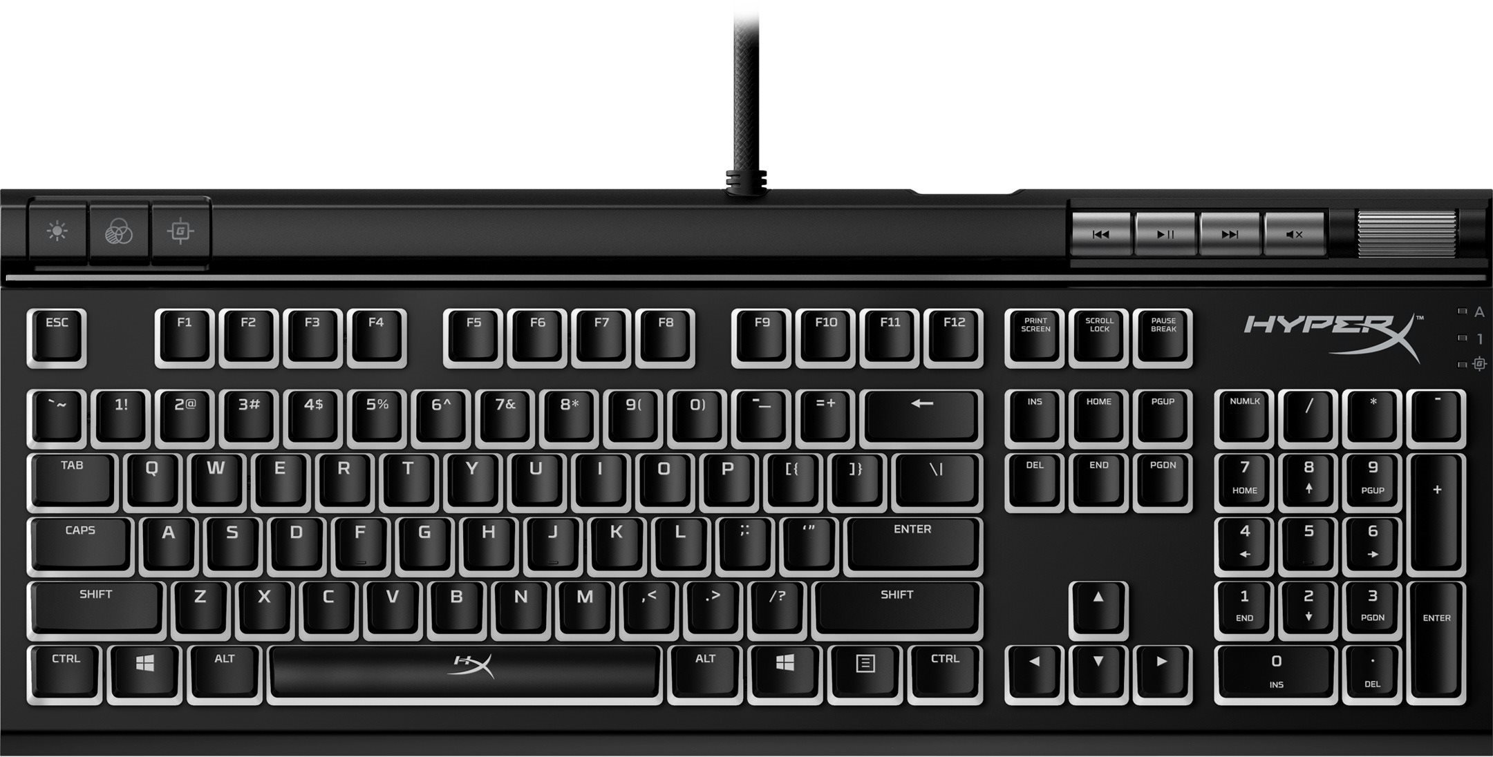 Gaming Keyboard HyperX Alloy Elite 2 Red - US Screen