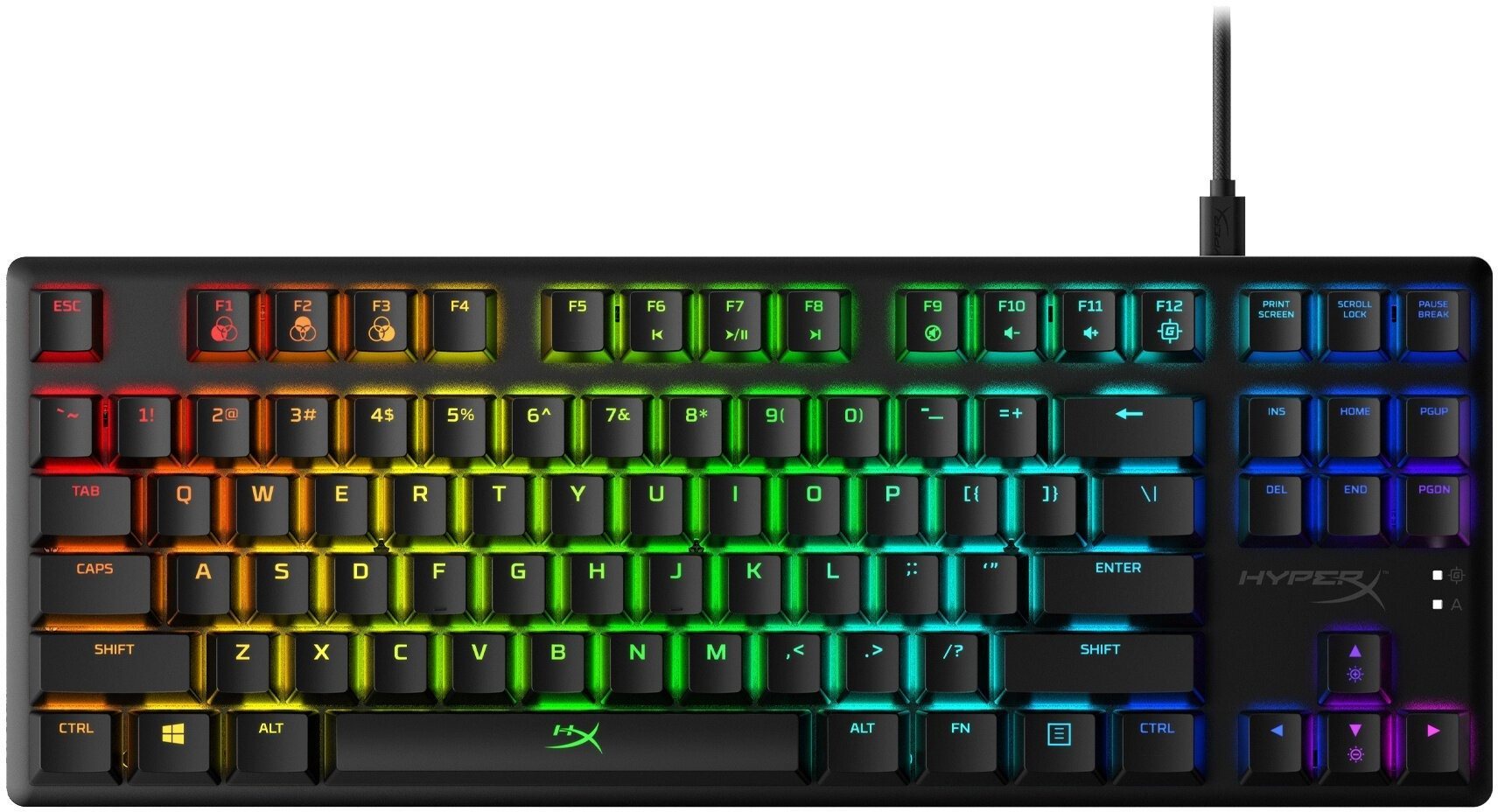 Gaming Keyboard HyperX Alloy Origins Core Aqua - US Screen