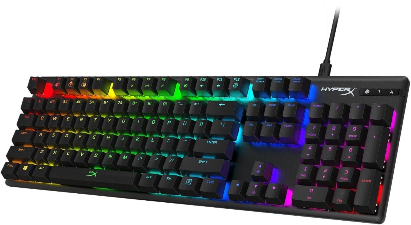 Gaming Keyboard HyperX Alloy Origins Blue - US Lateral view