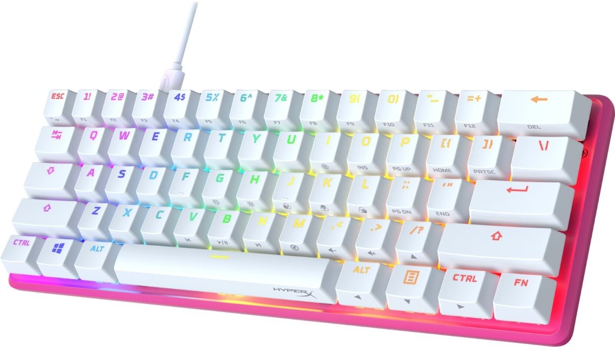 Gaming-Tastatur HyperX Alloy Origins 60 Pink - US ...