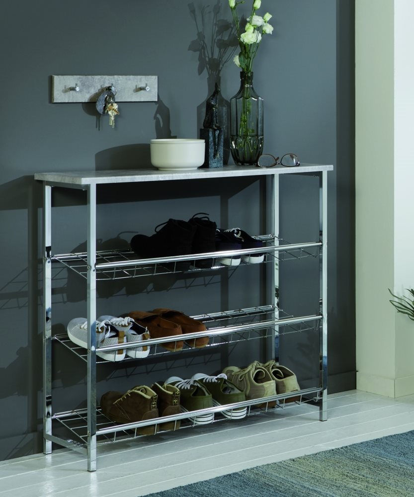 Shoe Rack Shoe Rack with 3 Shelves Rovo II., 86cm Lifestyle