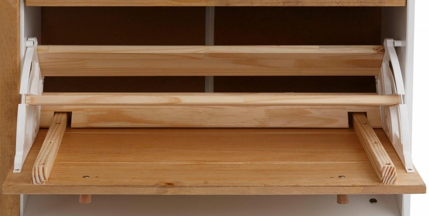 Shoe Rack Danish Style Rafell Shoe Rack, 110cm, White/Pine ...