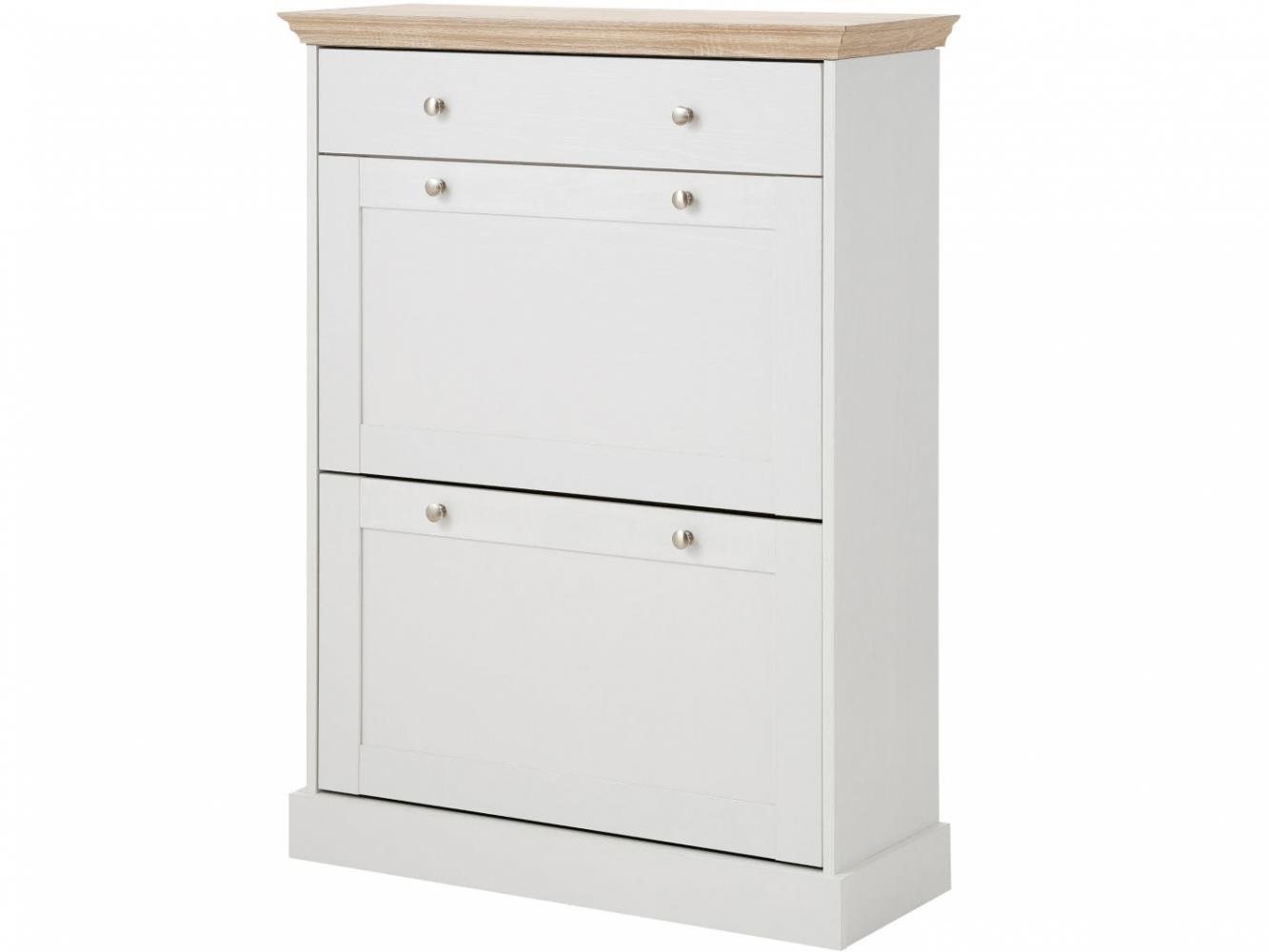 Shoe Rack Danish Style Grey Brussels, 104cm, White ...