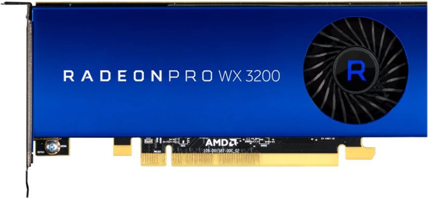 Videókártya AMD Radeon Pro WX 3200 Képernyő