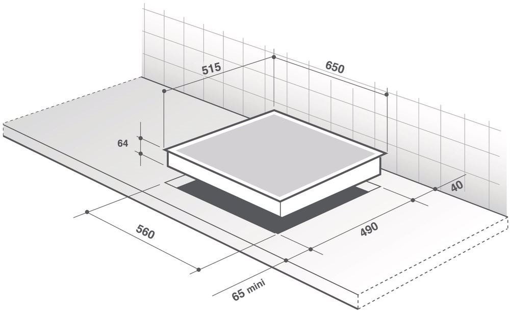 Cooktop De Dietrich DPI7688XS Technical draft