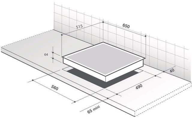Cooktop De Dietrich DPI7670XU Technical draft
