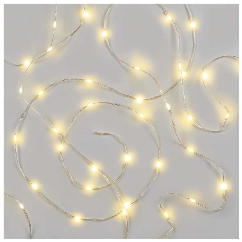 Lichterkette EMOS LED-Weihnachtsbaumkette, 16 m, innen und außen, warmweiß, Timer ...