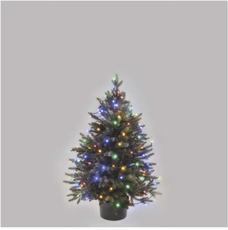 Svetelná reťaz EMOS LED vianočná cherry reťaz – guľočky, 8 m, vonkajšia aj vnútorná, multicolor, časovač Lifestyle