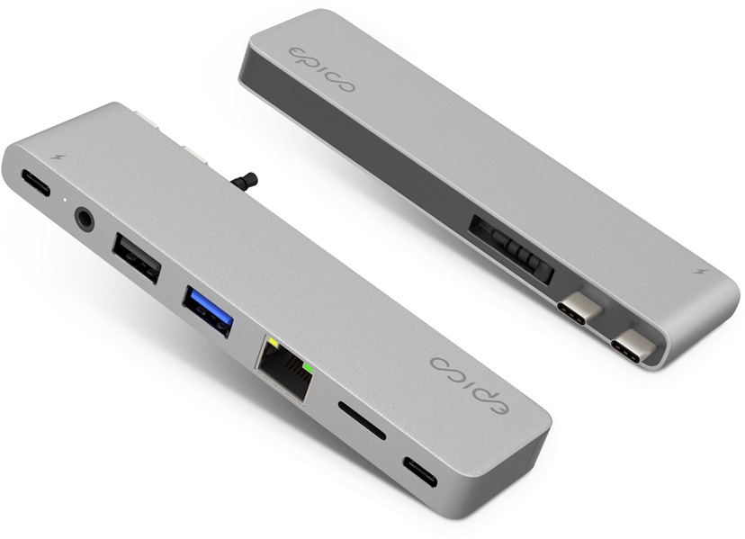 USB Hub Epico USB-C Hub Pro III - Silver ...