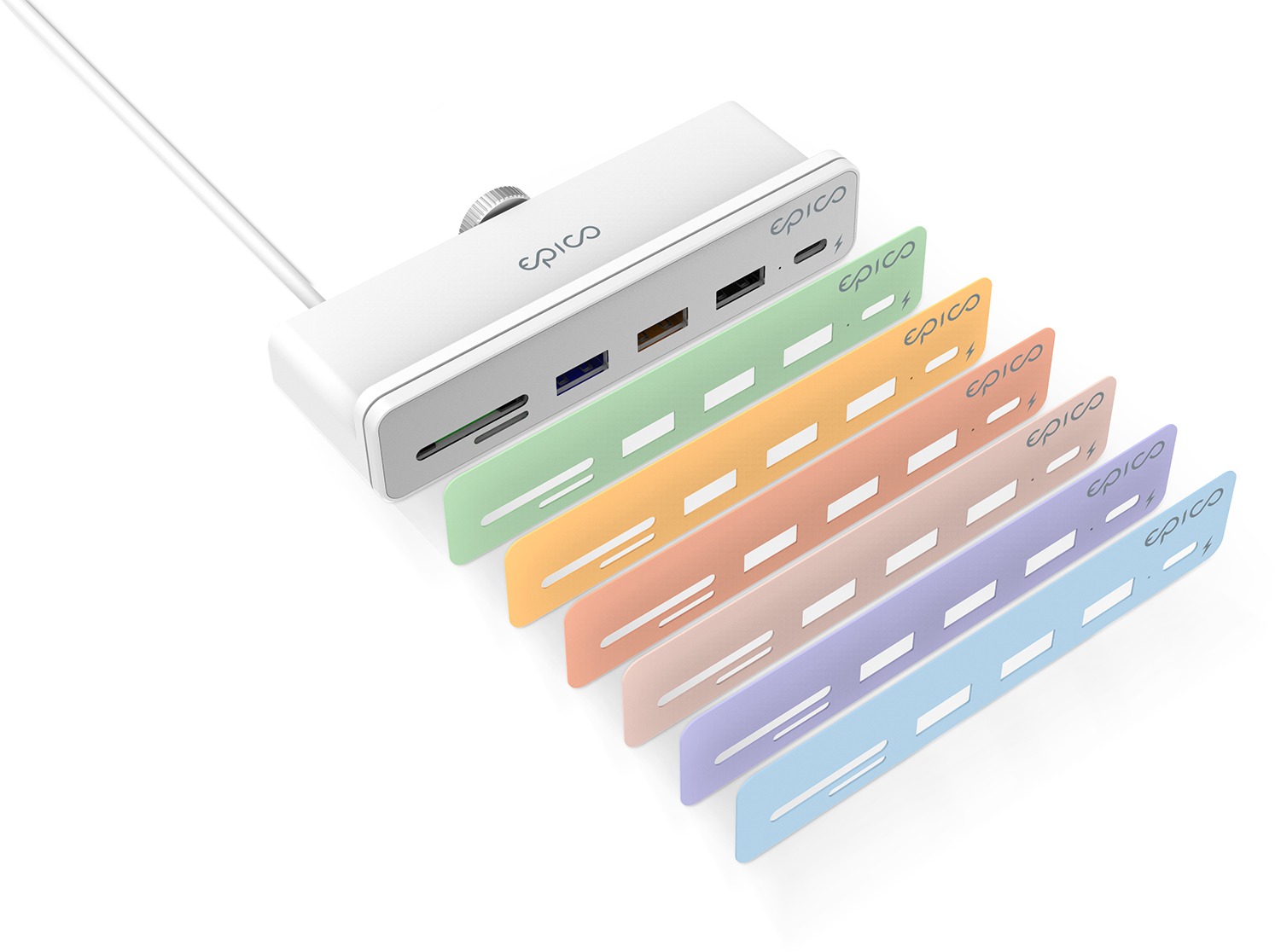 USB Hub Epico USB-C 7-in-1 iMac Hub - White ...