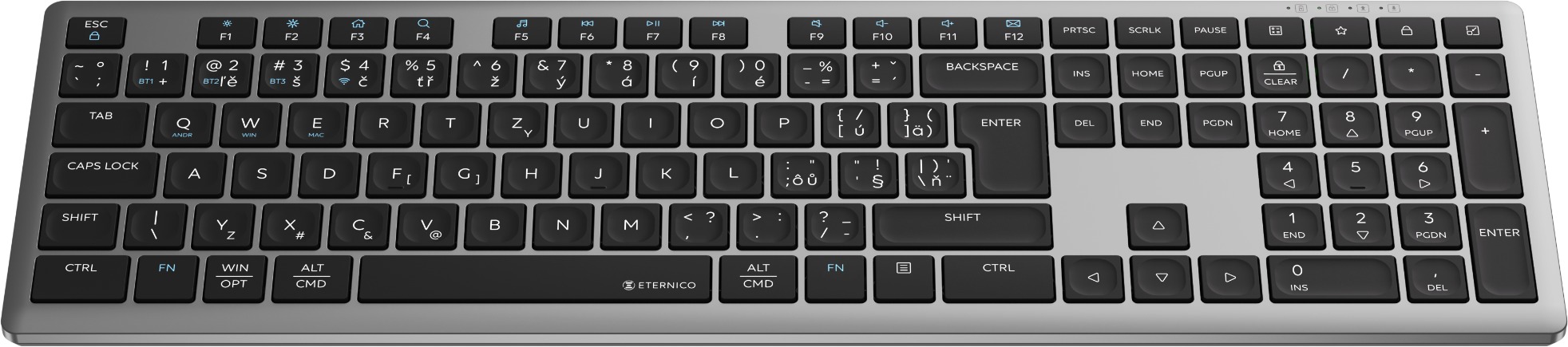 Keyboard and Mouse Set Eternico C500 Wireless Combo black - CZ/SK ...