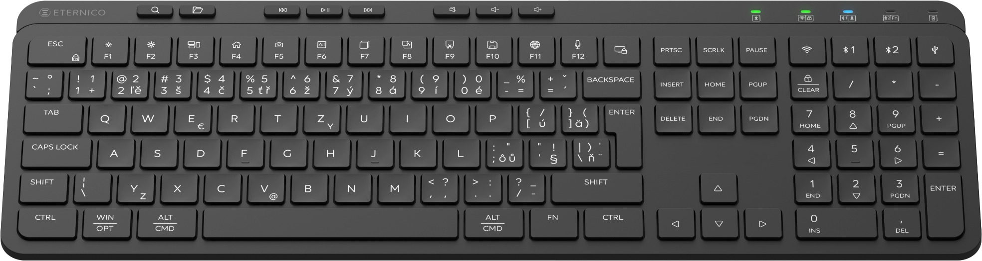 Keyboard Eternico K502 Wireless black - CZ/SK ...