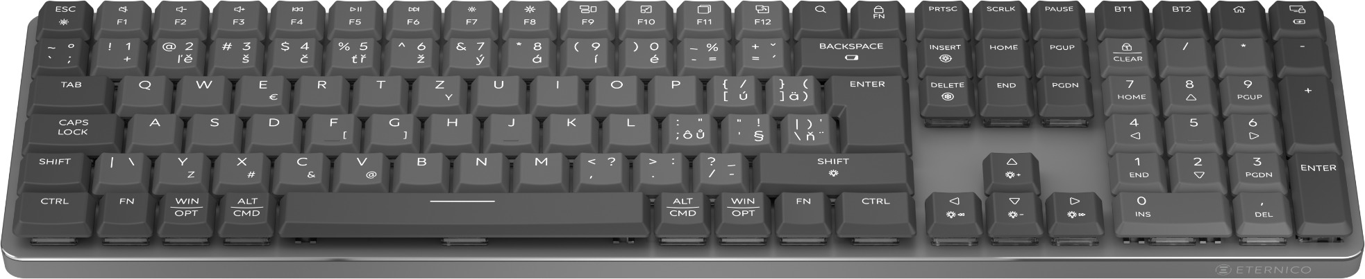 Keyboard Eternico K800F Wireless Grey - CZ/SK ...