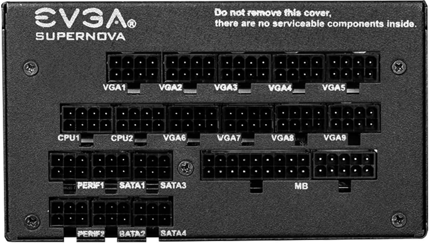 EVGA SuperNOVA 1600 G+ PC tápegység Csatlakozási lehetőségek (portok) 280166263