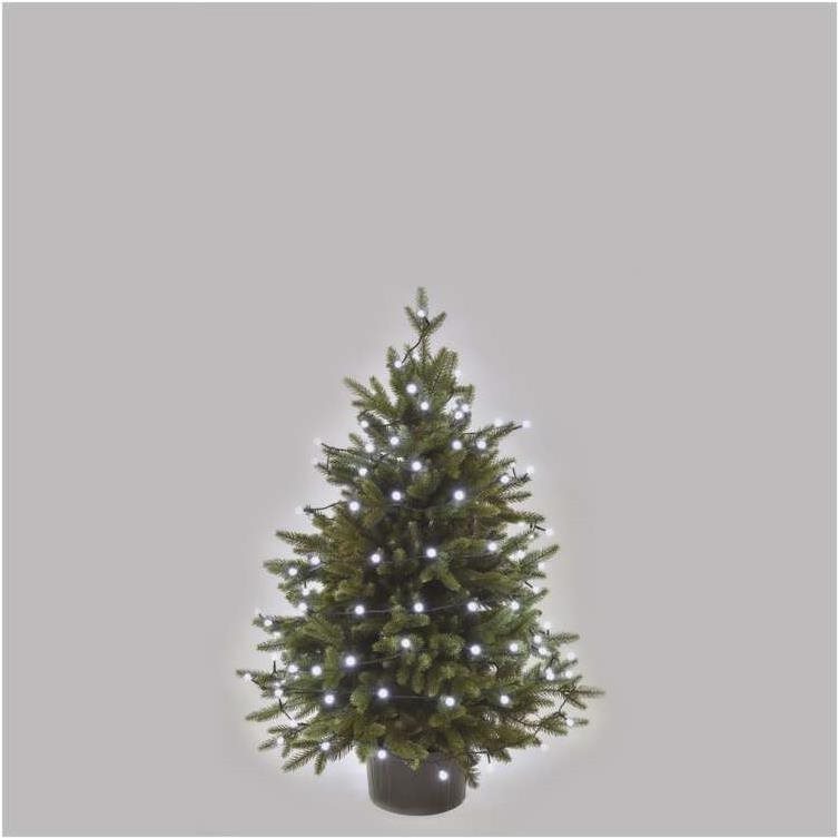 Lichterkette EMOS LED-Weihnachtsbaumkette - Kugeln, 8 m, innen und außen, kaltweiß, Programme Lifestyle
