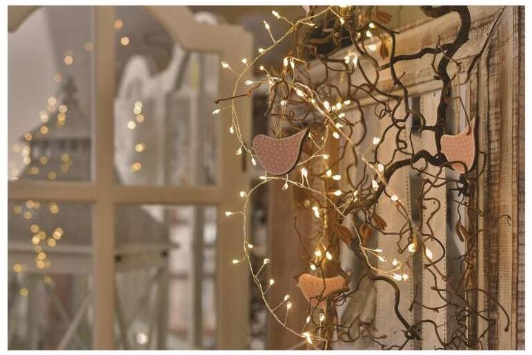Lichterkette EMOS LED-Weihnachts-Nanokette - Igel, 2,4 m, 3x AA, innen, warmweiß, Timer Lifestyle