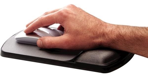 Mouse Pad Fellowes adjustable, gel, wrist support, black Lifestyle