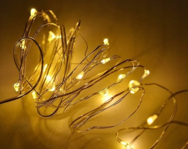 Light chain AFF 3087 Battery operated light chain 100 LED warm white .
