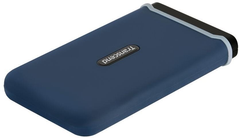 Külső merevlemez Transcend ESD370C 250GB, kék Oldalnézet