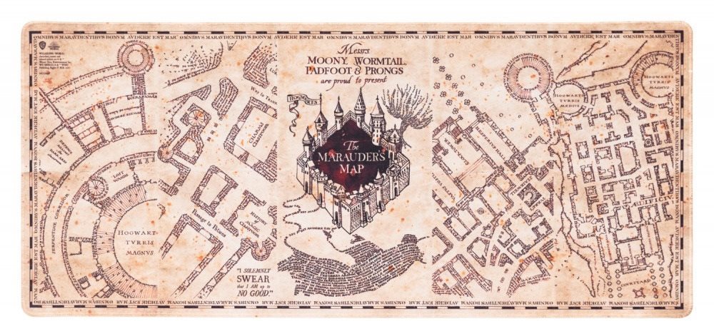 Mauspad Harry Potter - Marauders Map - Gaming Pad für den Tisch Screen