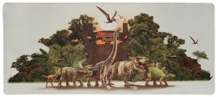 Mouse Pad Jurassic Park - Dinosaurus Attacking - Game mat on the table ...