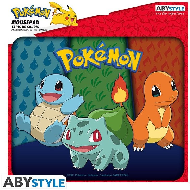 Mouse Pad Pokémon - Starters Kanto - Mousepad ...