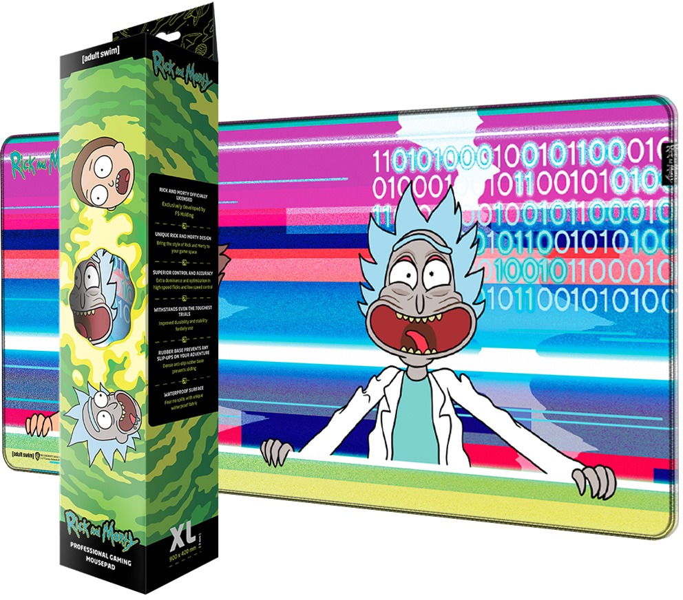 Mouse Pad Rick and Morty - Glitched - Mouse and keyboard pad ...