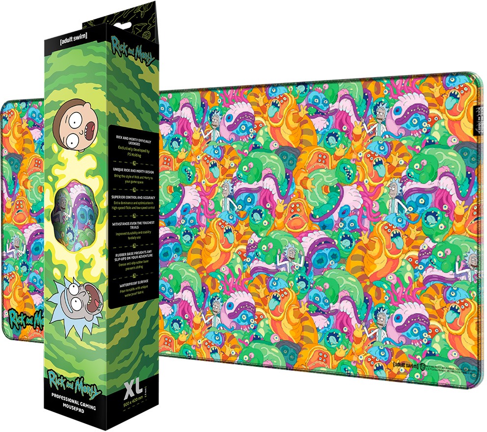 Mouse Pad Rick and Morty - Monster Jam - Mouse and keyboard pad ...