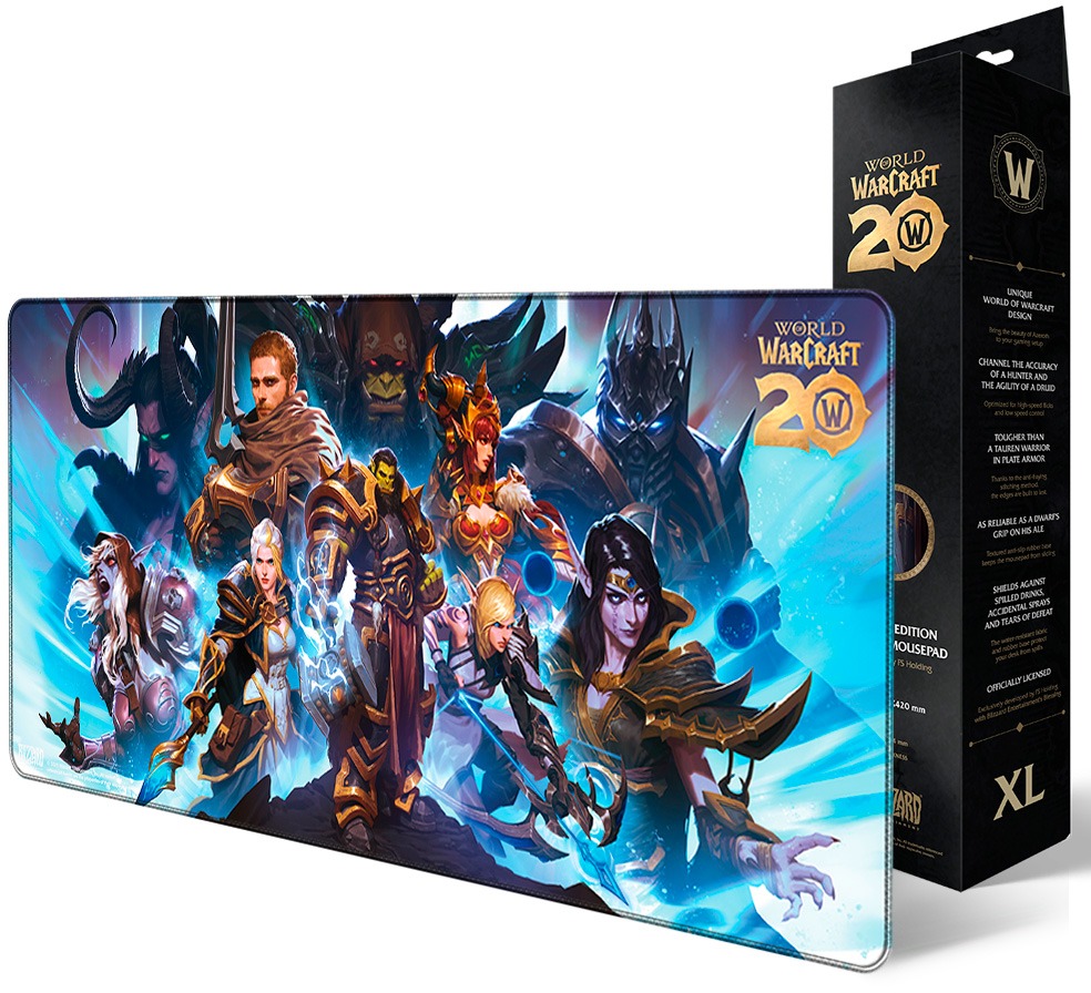 Mouse Pad World of Warcraft - 20th Anniversary - Mouse and Keyboard Pad ...