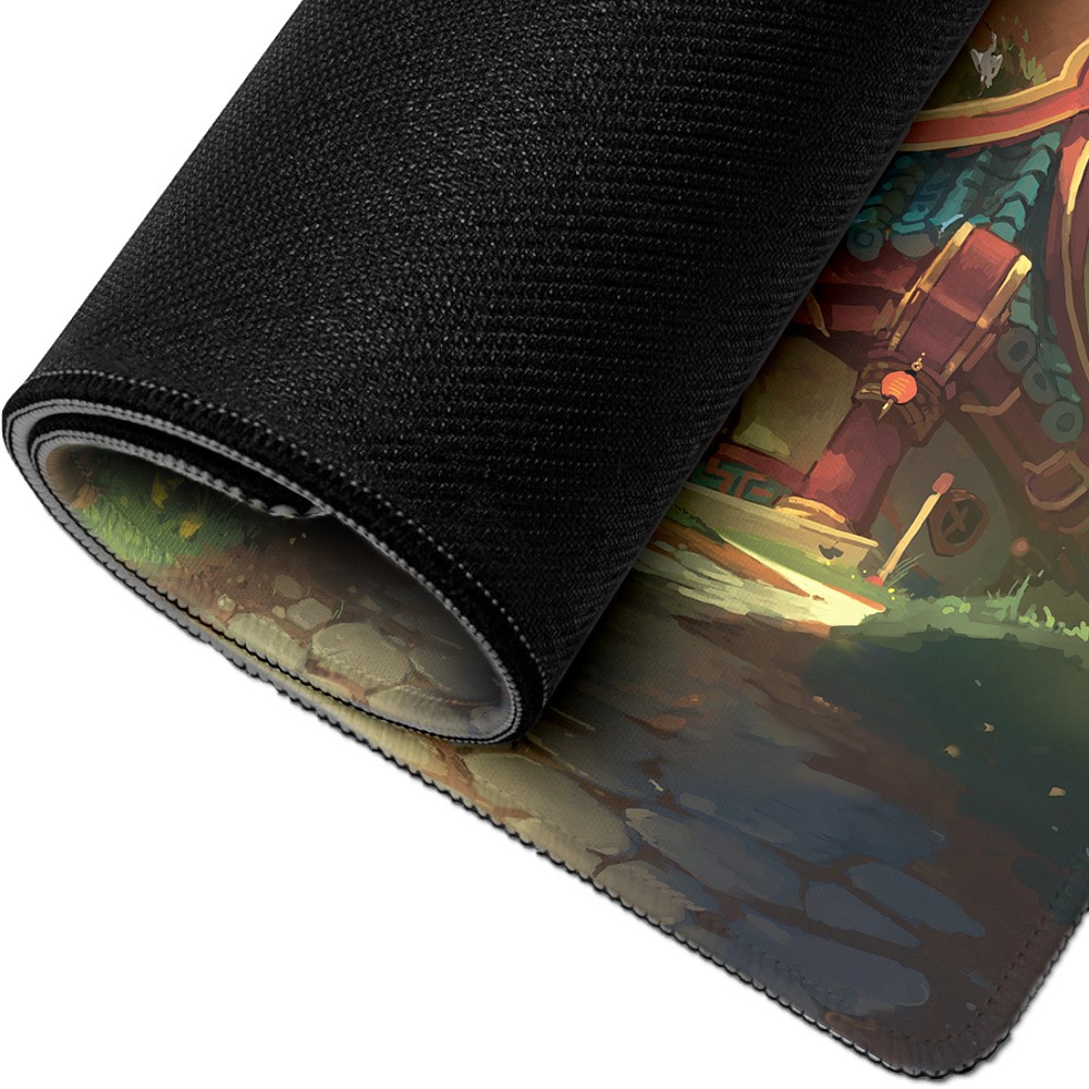 Mouse Pad World of Warcraft - Pandaren With Lanterns - Mouse and Keyboard Pad ...