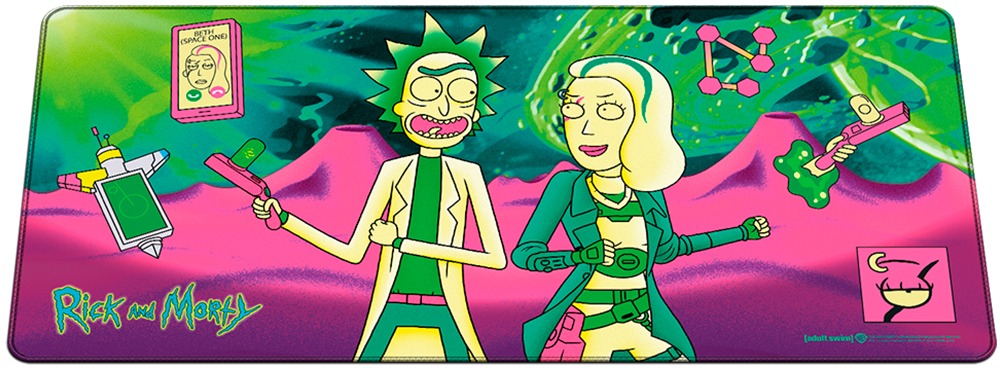 Mouse Pad Rick and Morty - Space Beth Adventure - Mouse and keyboard pad ...