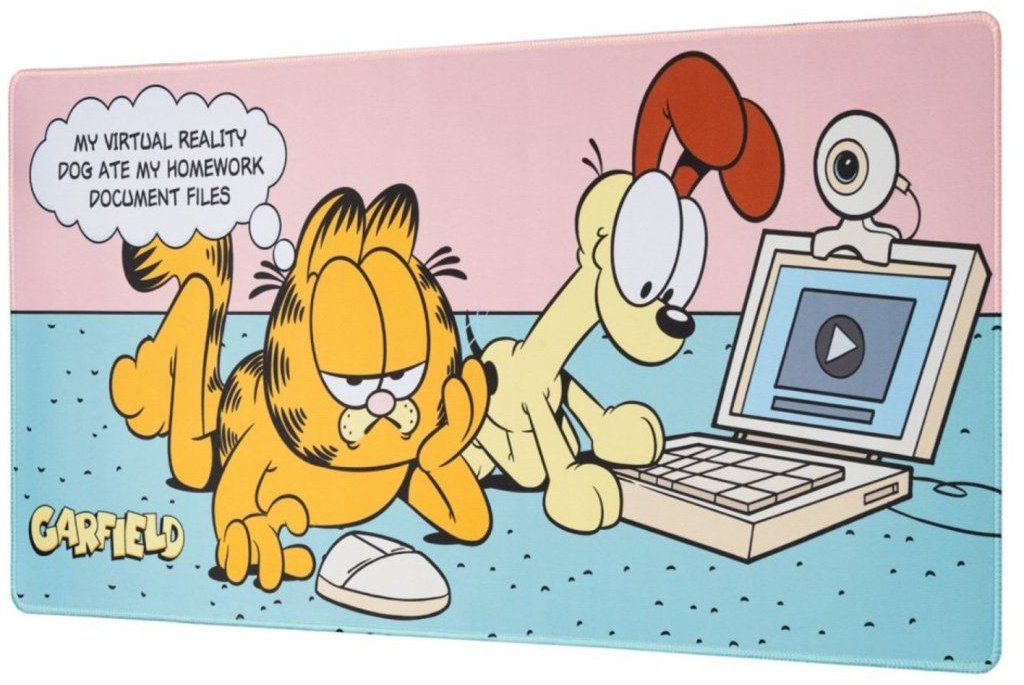 Mouse Pad Garfield: Garfield & Odie - Mouse and Keyboard Mat ...