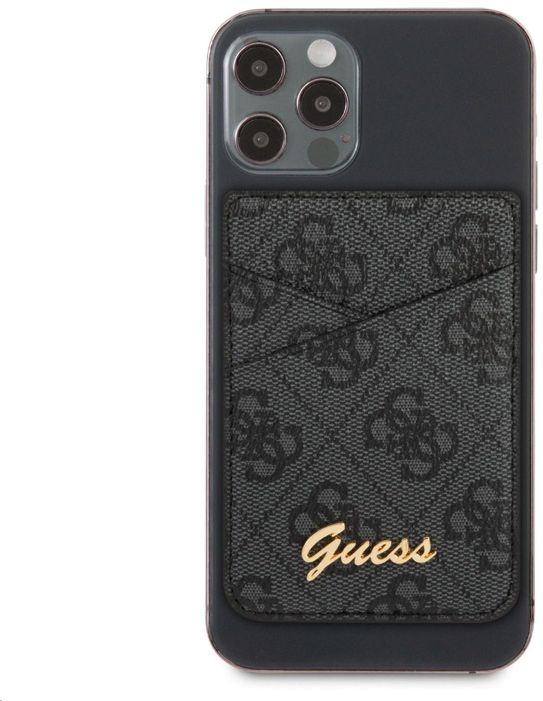 Peňaženka Guess 4G Magnetic Cardslot Triangle Logo Grey Screen