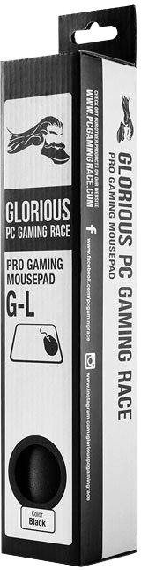Mouse Pad Glorious L, Black Packaging/box
