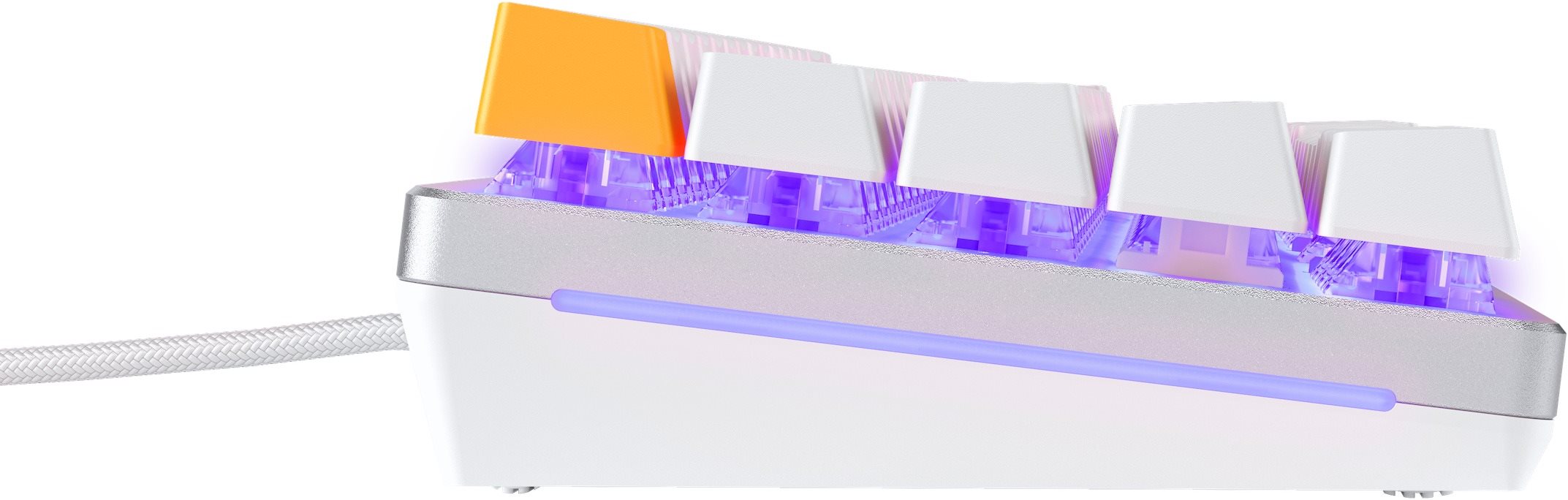 Gaming-Tastatur Glorious GMMK 2 Compact TKL Hybrid Prebuilt ISO White Ice - DE ...