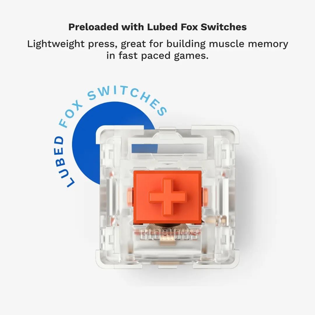 Gaming-Tastatur Glorious GMMK2 Full Size Prebuilt ISO White Ice ...