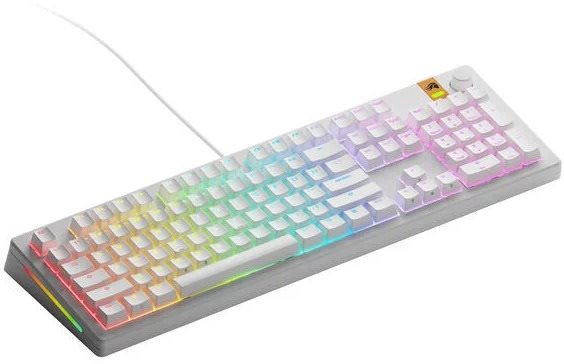 Gamer billentyűzet GLORIOUS GMMK 3 HE 100% Prebuilt Wired White - US ...