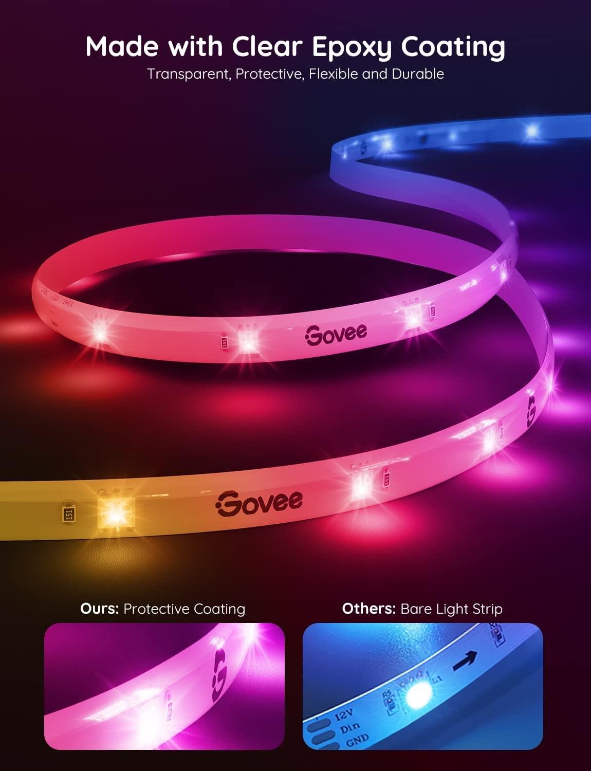 LED Light Strip Govee WiFi RGBIC Smart PRO LED 3m, extra durable ...