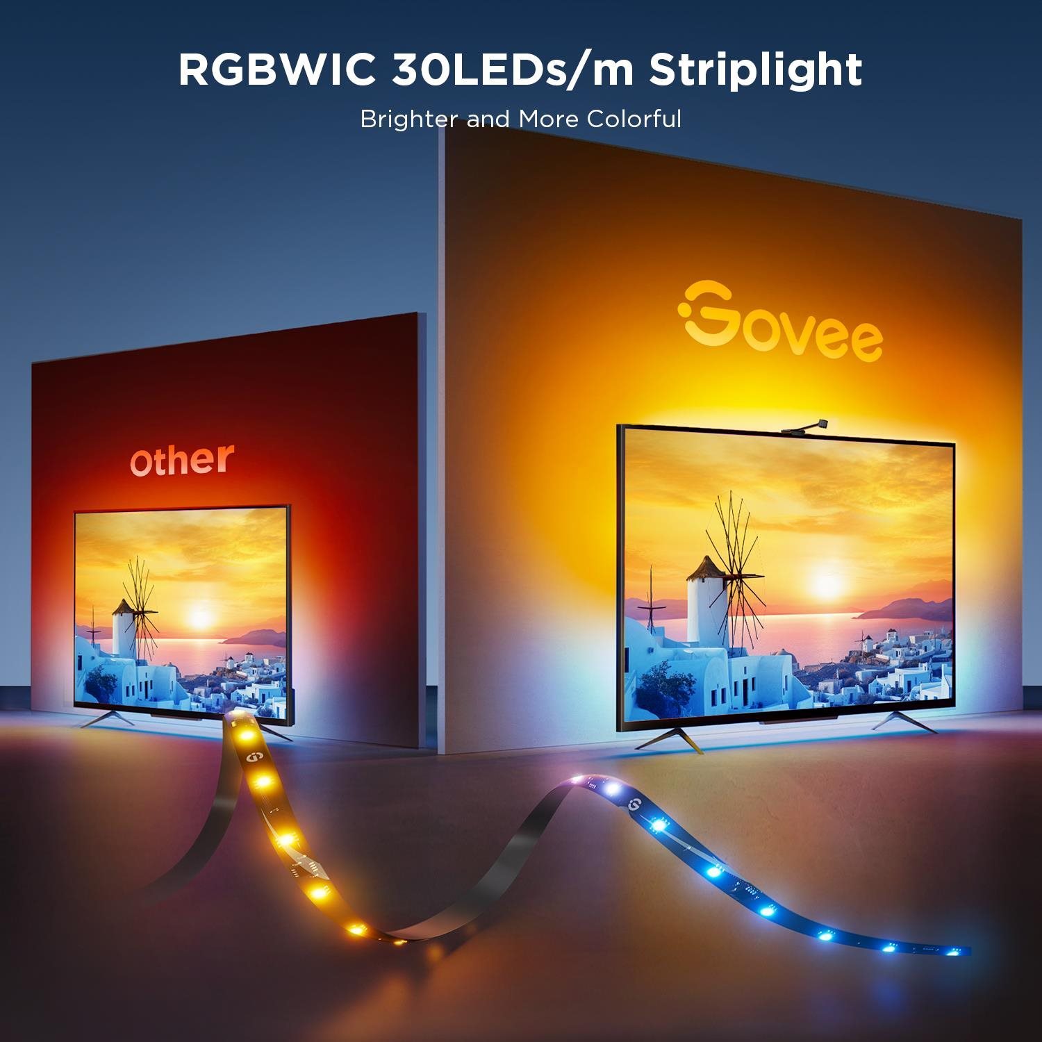 LED Light Strip Govee Backlight 3S Netflix TV 55-65 SMART LED backlight RGBICW ...